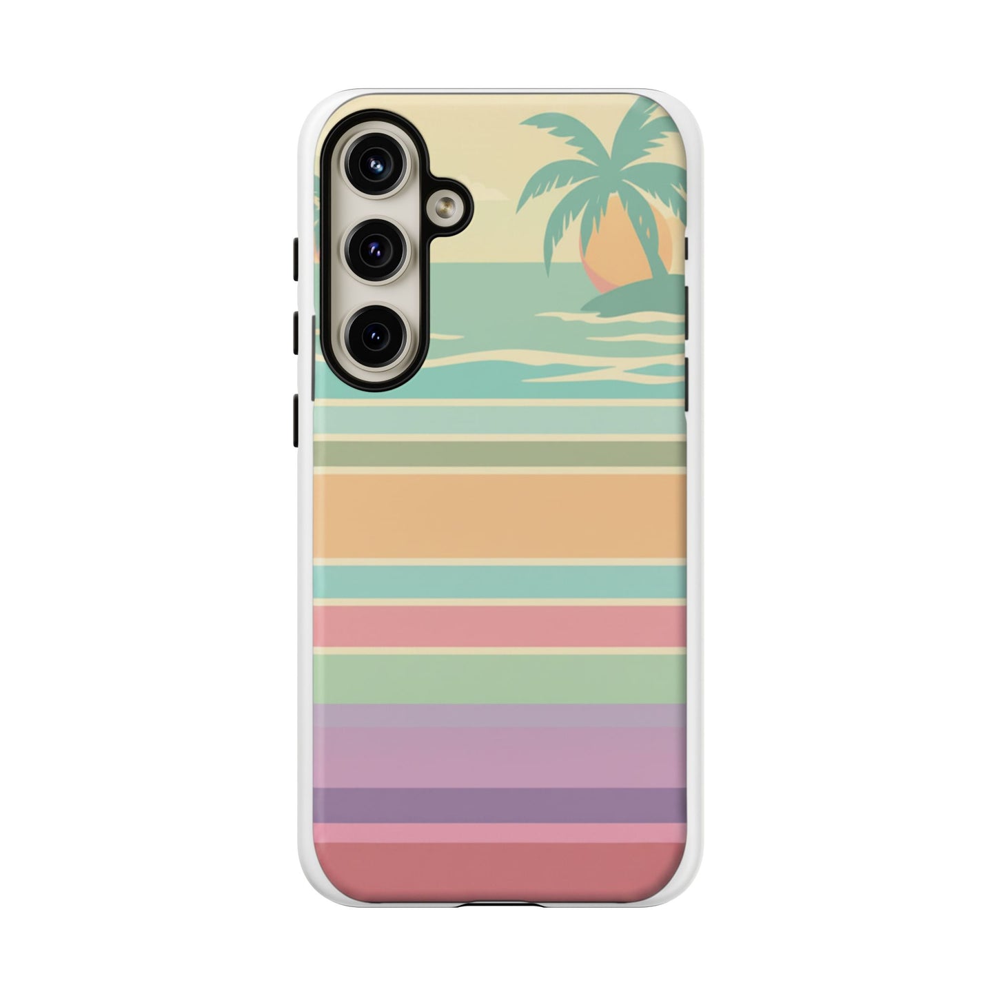 Tough Case — Retro Pastel Sunset Palm Tree Phone Case