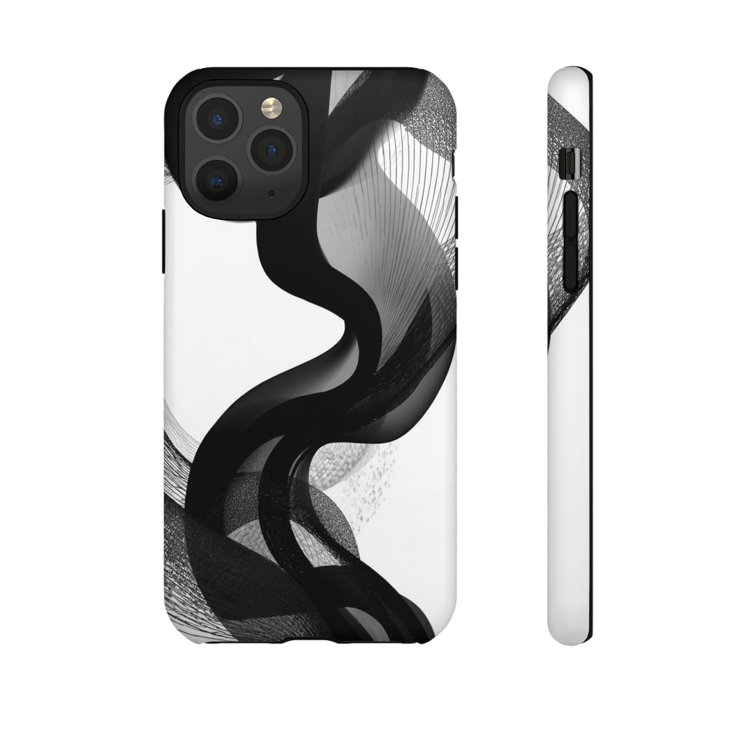 Phone Case — Monochrome Abstract Protective Cover