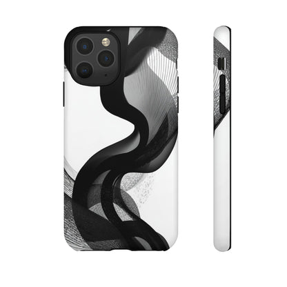 Phone Case — Monochrome Abstract Protective Cover