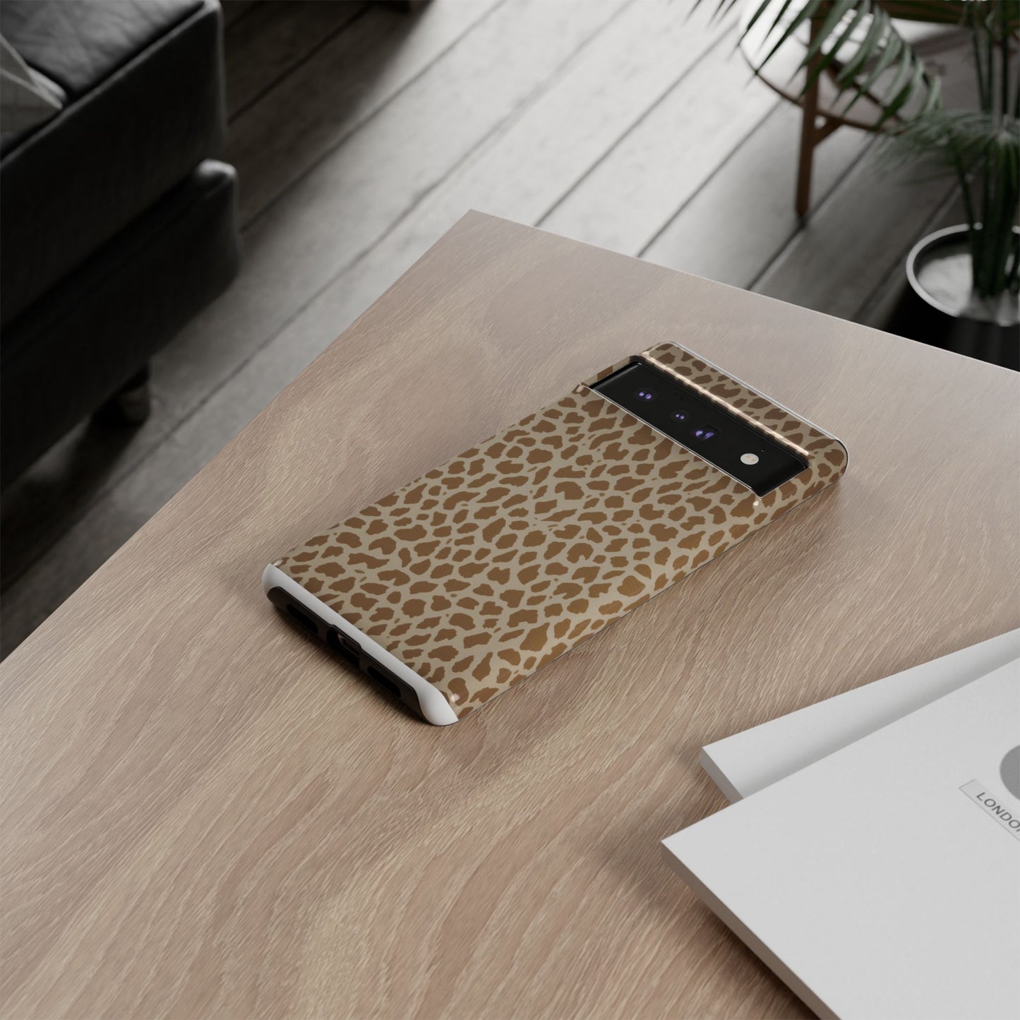 Leopard Print Tough Phone Case — Slim Protective Animal Pattern