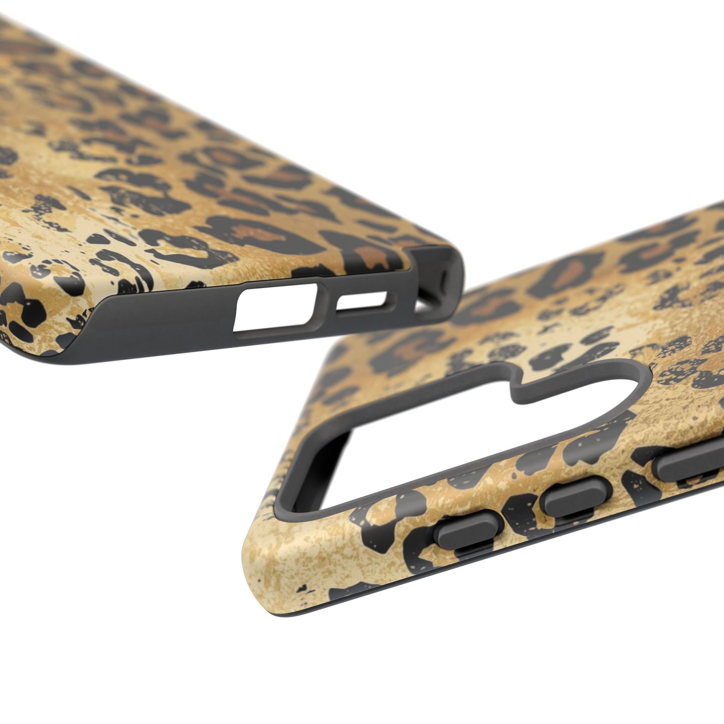 Leopard Print Tough Phone Case — Durable Protective iPhone Cover