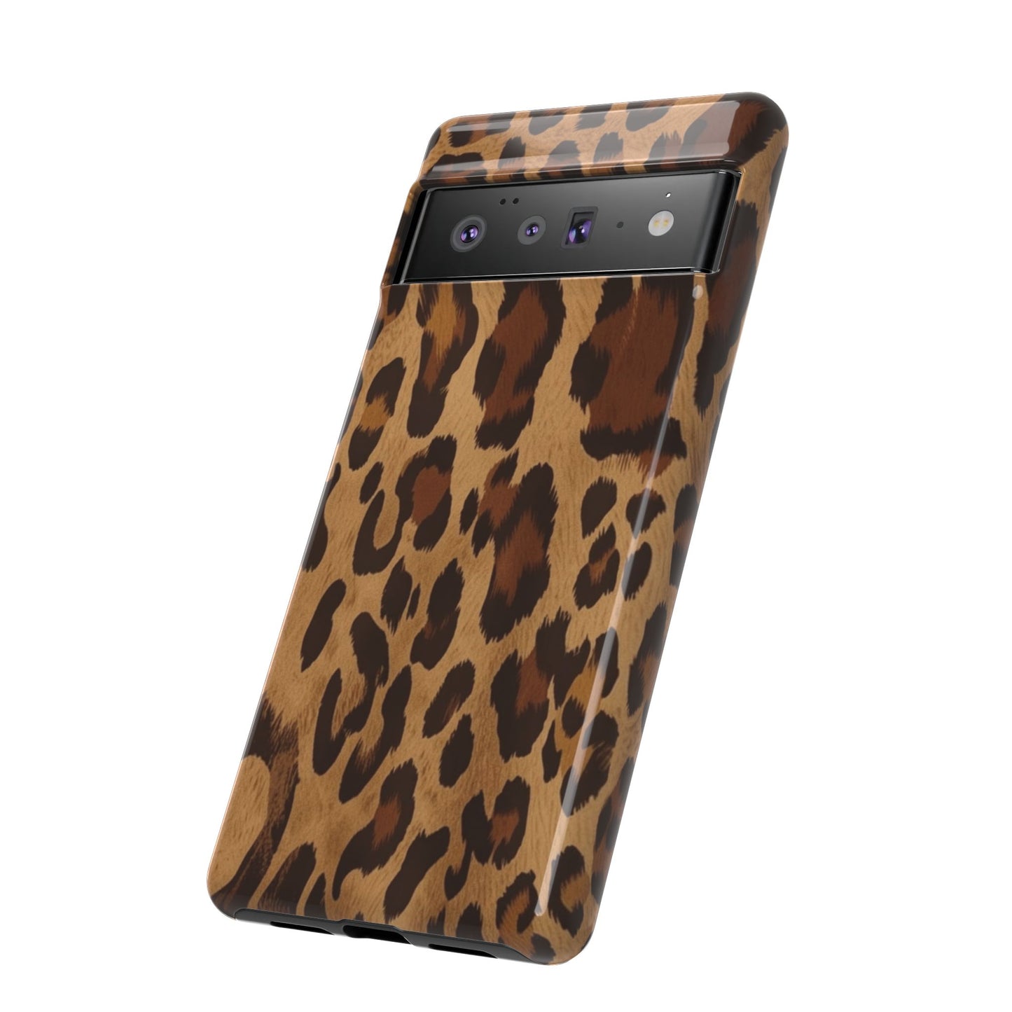 Leopard Print Tough Phone Case — Durable Animal Print Protective Cover