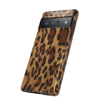 Leopard Print Tough Phone Case — Durable Animal Print Protective Cover