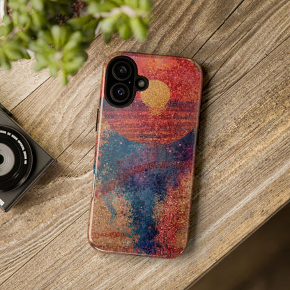 Retro Sunset Tough Phone Case