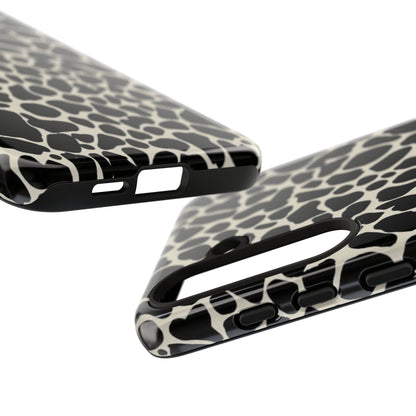 Black and White Cowhide Phone Case — Protective Tough Case