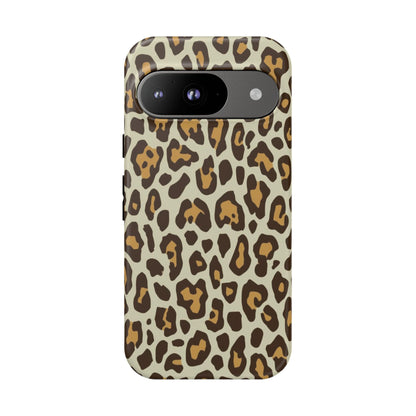 Leopard Print Tough Phone Case — Durable Protective Animal Print Case