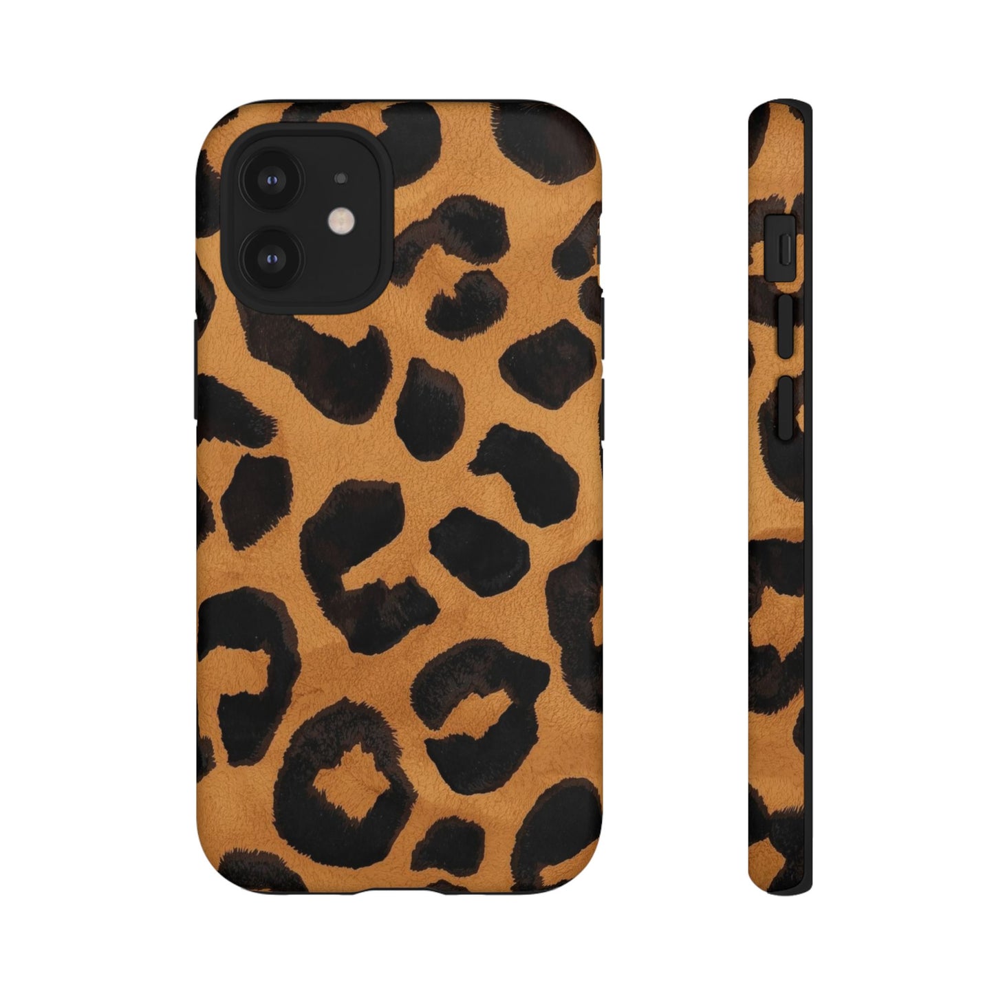 Leopard Print Tough Phone Case — Protective Animal Print iPhone Case