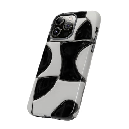 Black & White Abstract Pattern Tough Phone Case