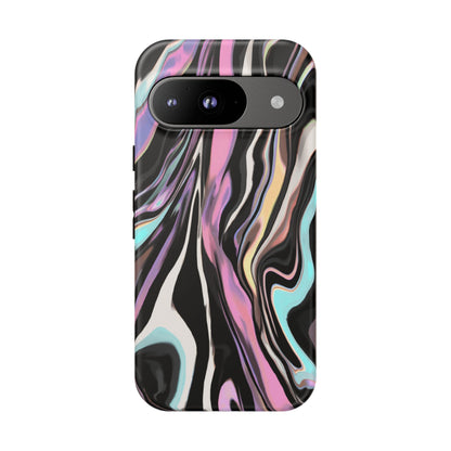 Abstract Marble Tough Phone Case — Pastel Swirl Protective Cover