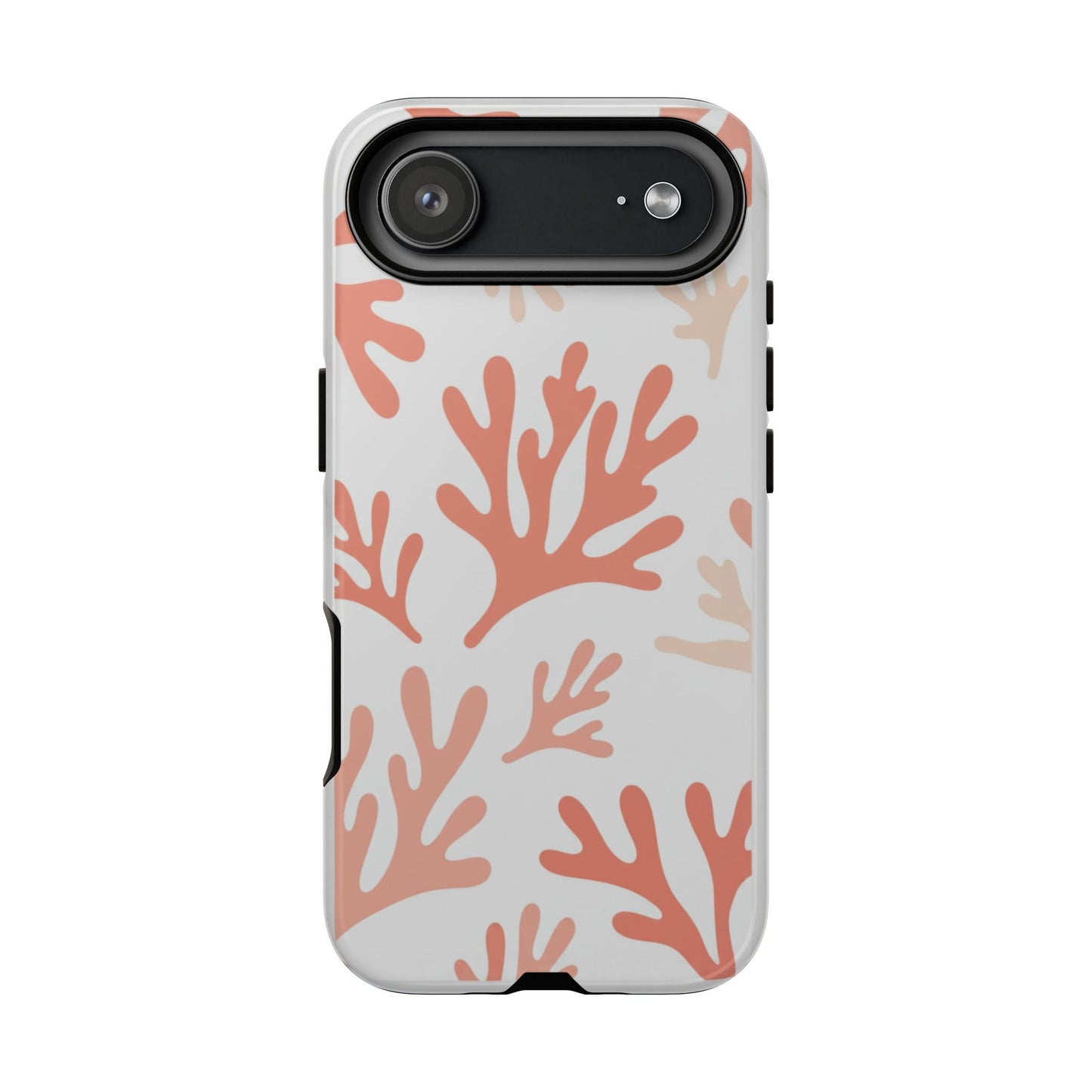 Coral Reef Pattern Tough Phone Case — Pink Beachy Protective Cover