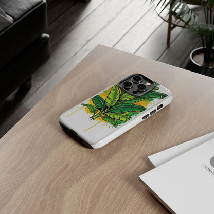 Tropical Banana Leaf Phone Case — Vibrant Green Plant Protector