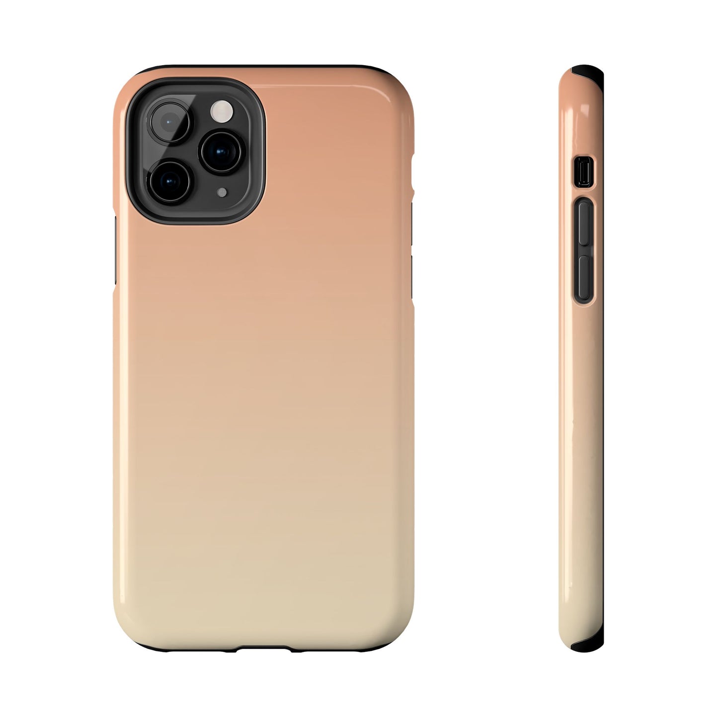 Gradient Tough Phone Case — Peach Ombre Protective Cover