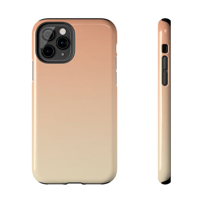 Gradient Tough Phone Case — Peach Ombre Protective Cover