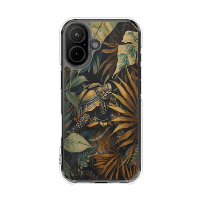 Turtle Jungle Magnetic Clear Phone Case