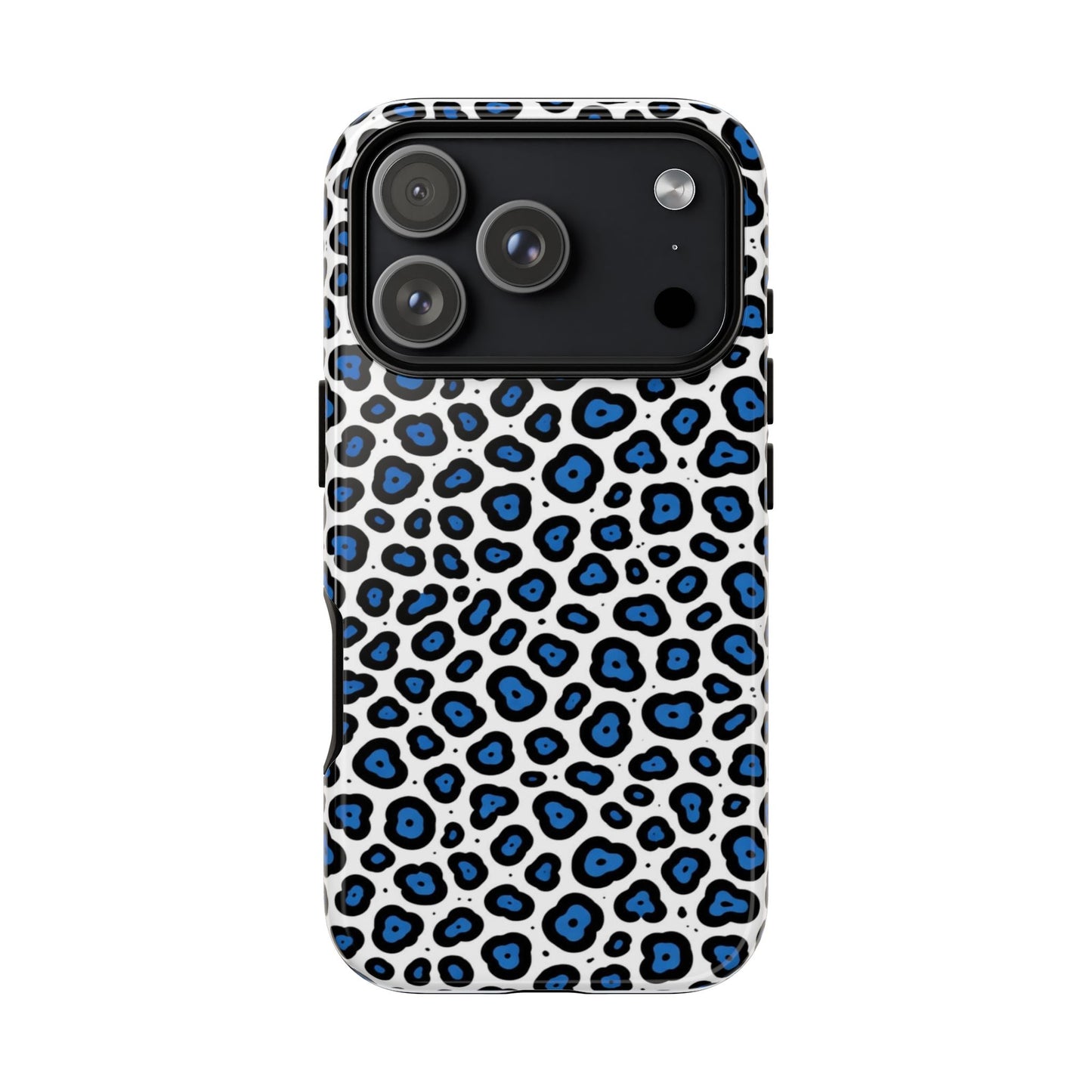 Blue Leopard Print Phone Case – Tough Protective Cover