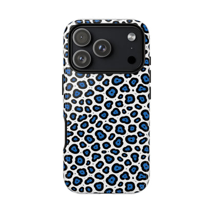 Blue Leopard Print Phone Case – Tough Protective Cover