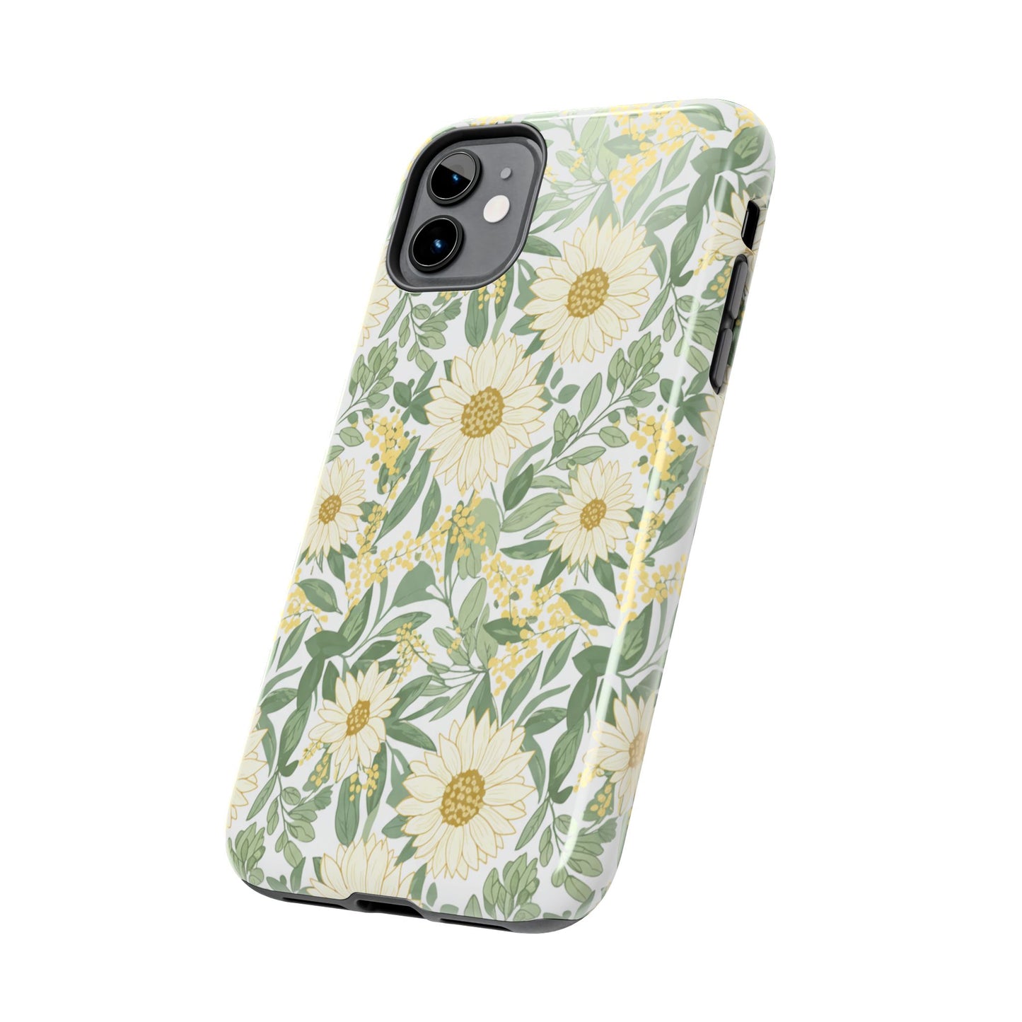 Daisy Meadow Tough Phone Case — Floral Protective Phone Cover
