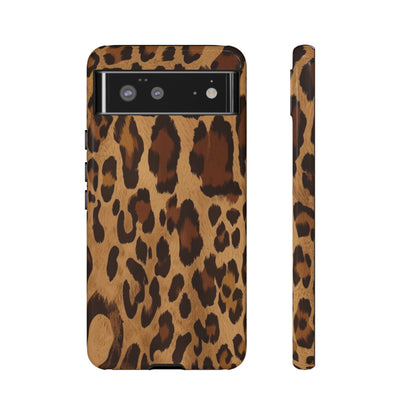 Leopard Print Tough Phone Case — Durable Animal Print Protective Cover