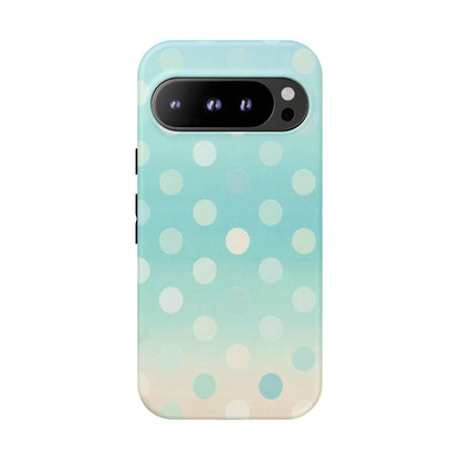 Abstract Palm Tough Phone Case — Minimal Coastal Blue Protective Cover