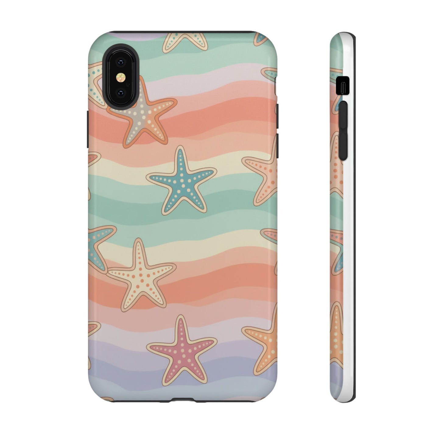 Starfish Wave Tough Phone Case — Pastel Beach Protective Cover