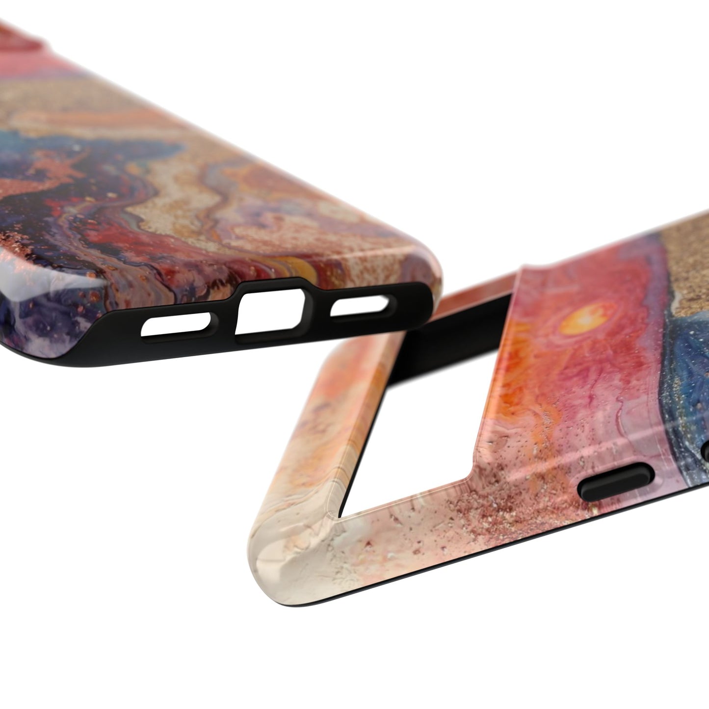 Sunset Coast Phone Case — Colorful Abstract Beach Art Tough Case