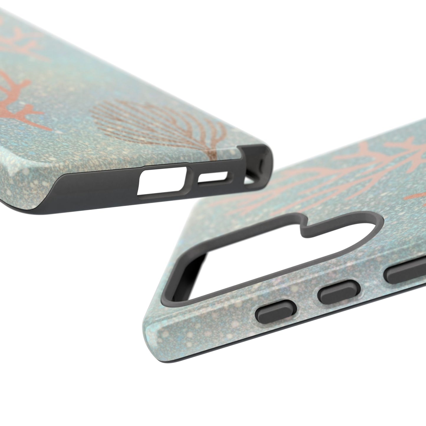 Seafoam Sparkle Phone Case – Coral & Seashell Tough Case