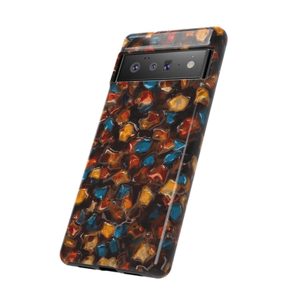 Phone Case - Amber Tortoiseshell Mosaic Protective Cover