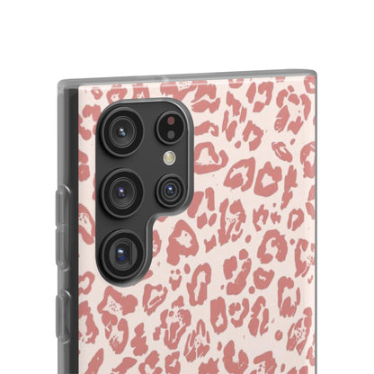 Pink Leopard Print Phone Case – Slim Flexible Protective Cover