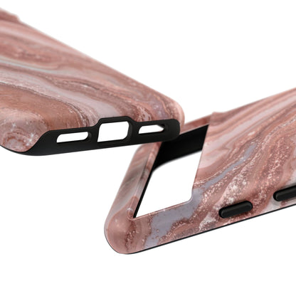 Rose Gold Marble Tough Phone Case