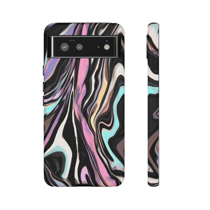 Abstract Marble Tough Phone Case — Pastel Swirl Protective Cover