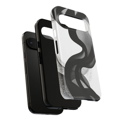 Phone Case — Monochrome Abstract Protective Cover