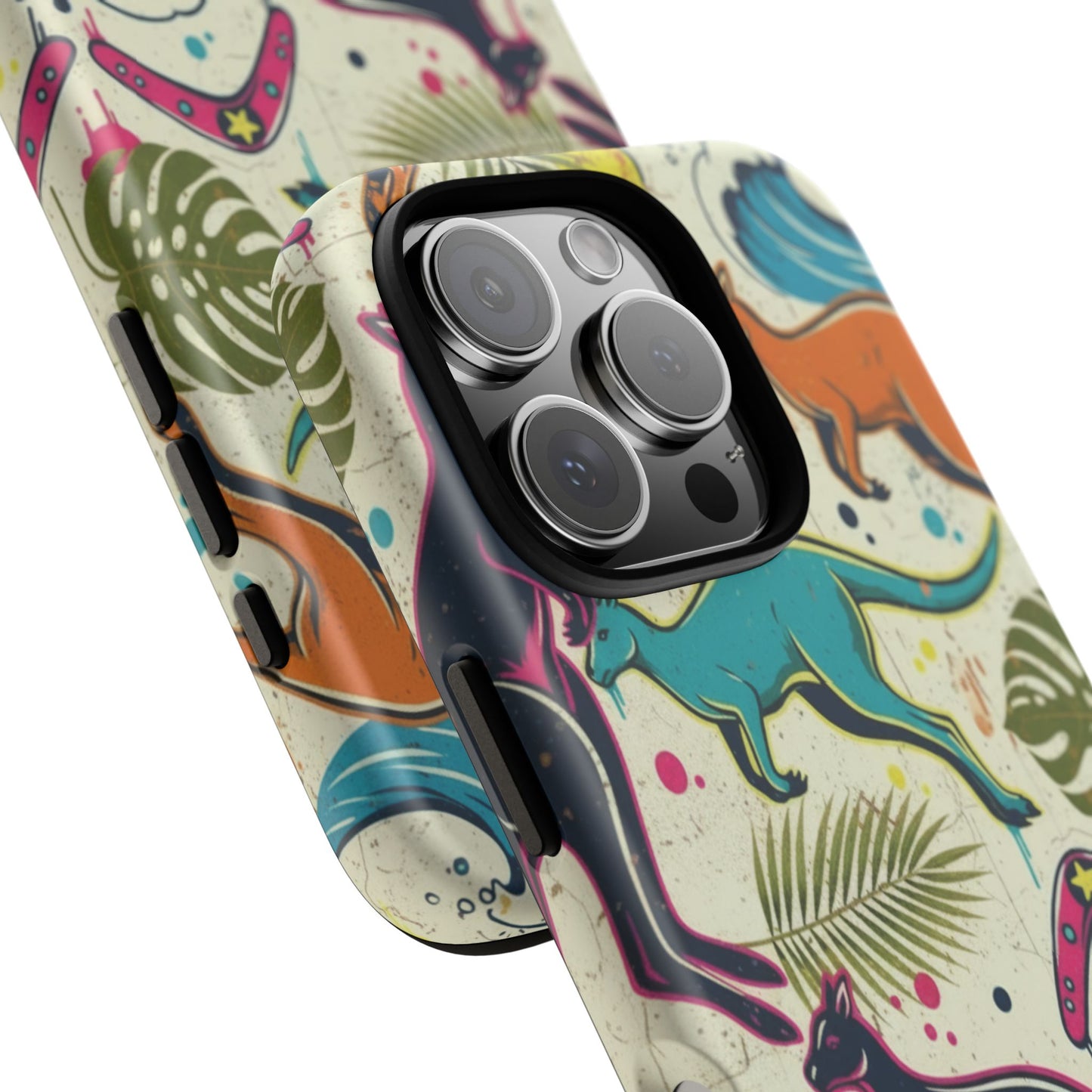 Tough Cases — Colorful Surfing Kangaroo Phone Case