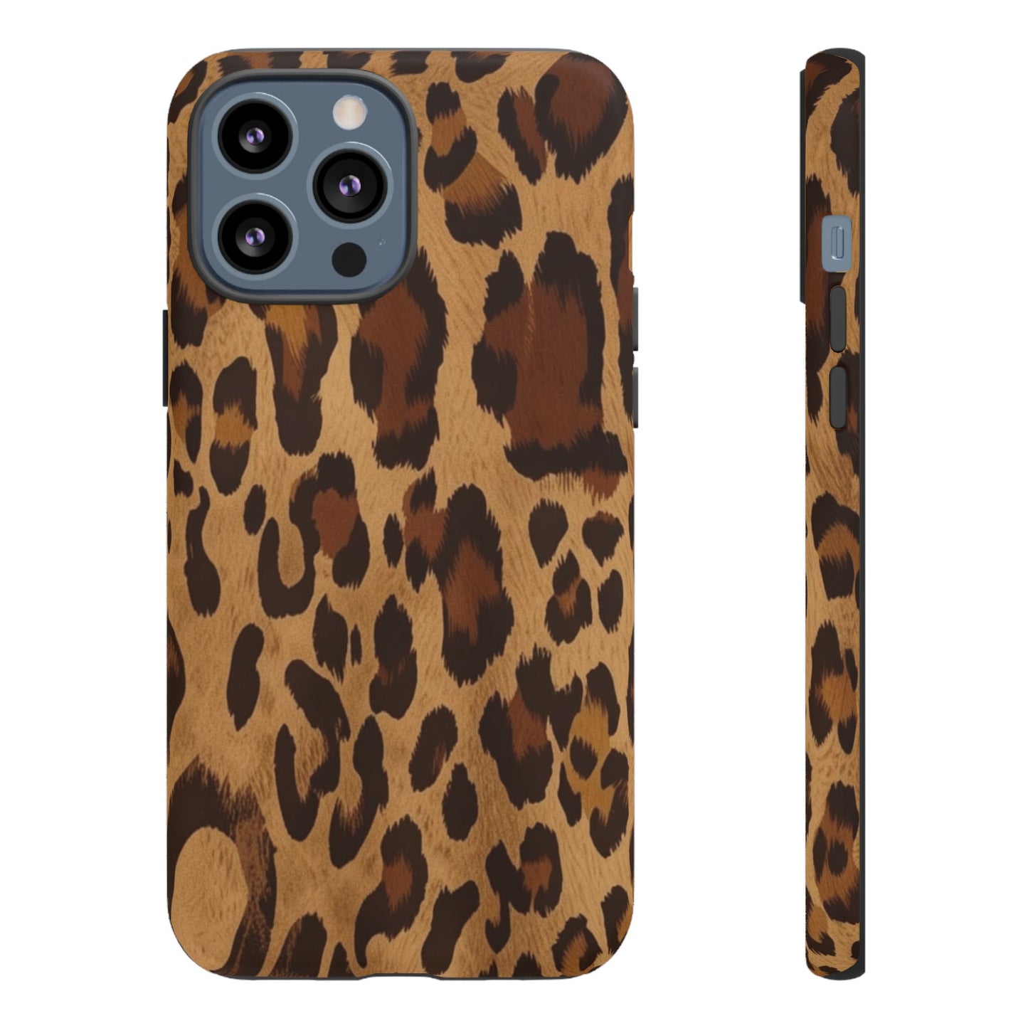 Leopard Print Tough Phone Case — Durable Animal Print Protective Cover