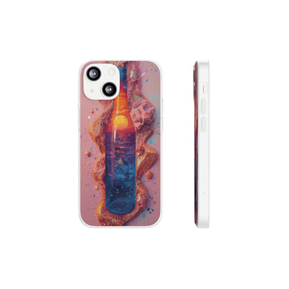 Phone Case — Surreal Sunset Bottle Art Flexible Protective Cover