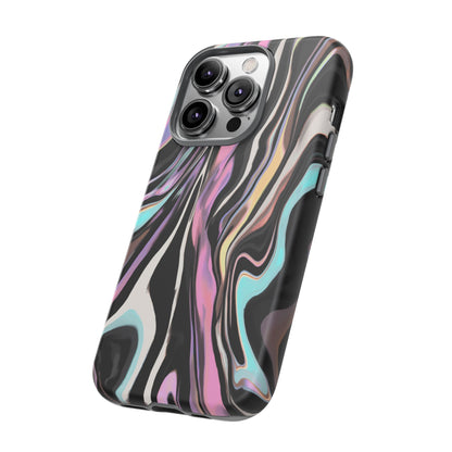 Abstract Marble Tough Phone Case — Pastel Swirl Protective Cover