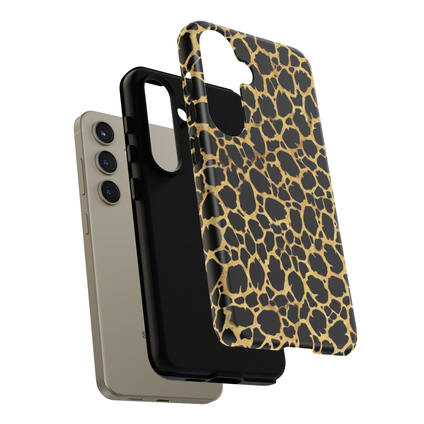 Giraffe Print Tough Phone Case — Durable Leopard-Style Protective Cover