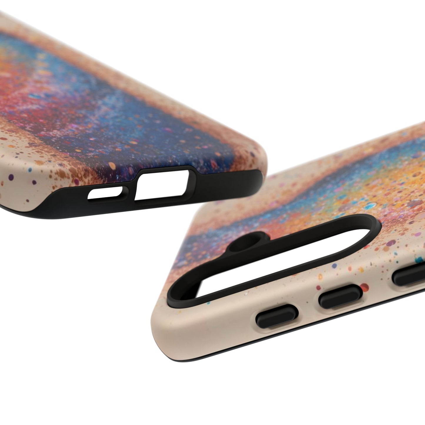 Galaxy Bottle Tough Phone Case — Colorful Nebula Splash iPhone Cover