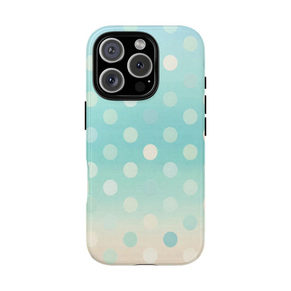 Abstract Palm Tough Phone Case — Minimal Coastal Blue Protective Cover