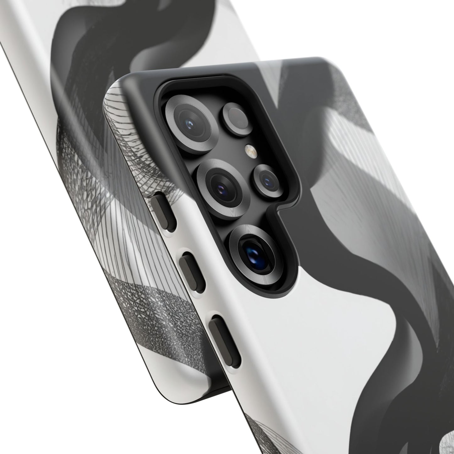 Phone Case — Monochrome Abstract Protective Cover