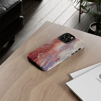Marbled Rose Gold Galaxy Phone Case — Protective Tough Case