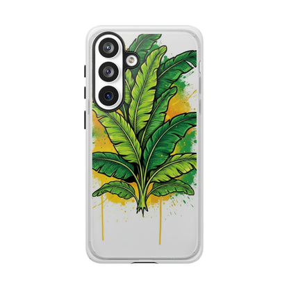 Tropical Banana Leaf Phone Case — Vibrant Green Plant Protector
