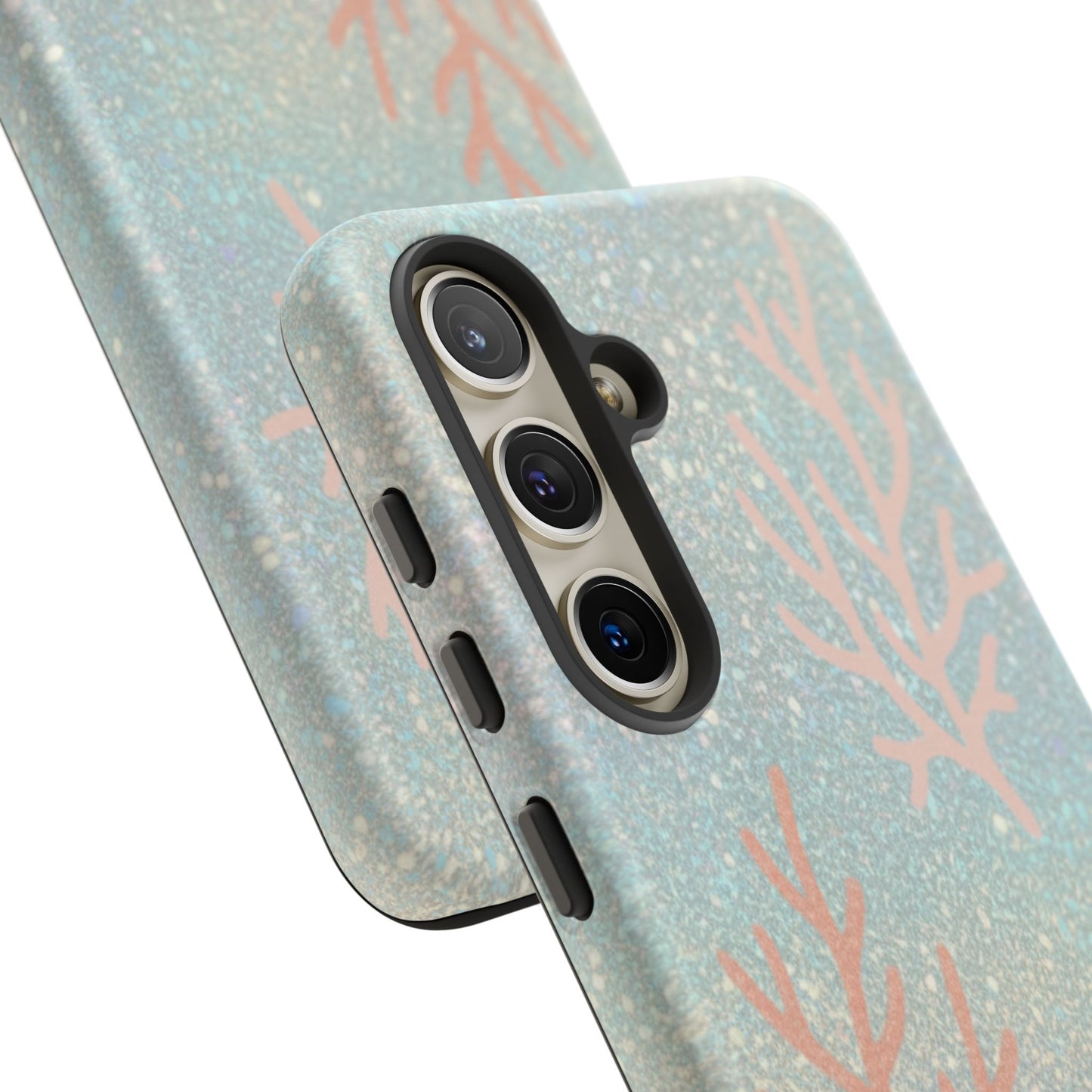 Seafoam Sparkle Phone Case – Coral & Seashell Tough Case