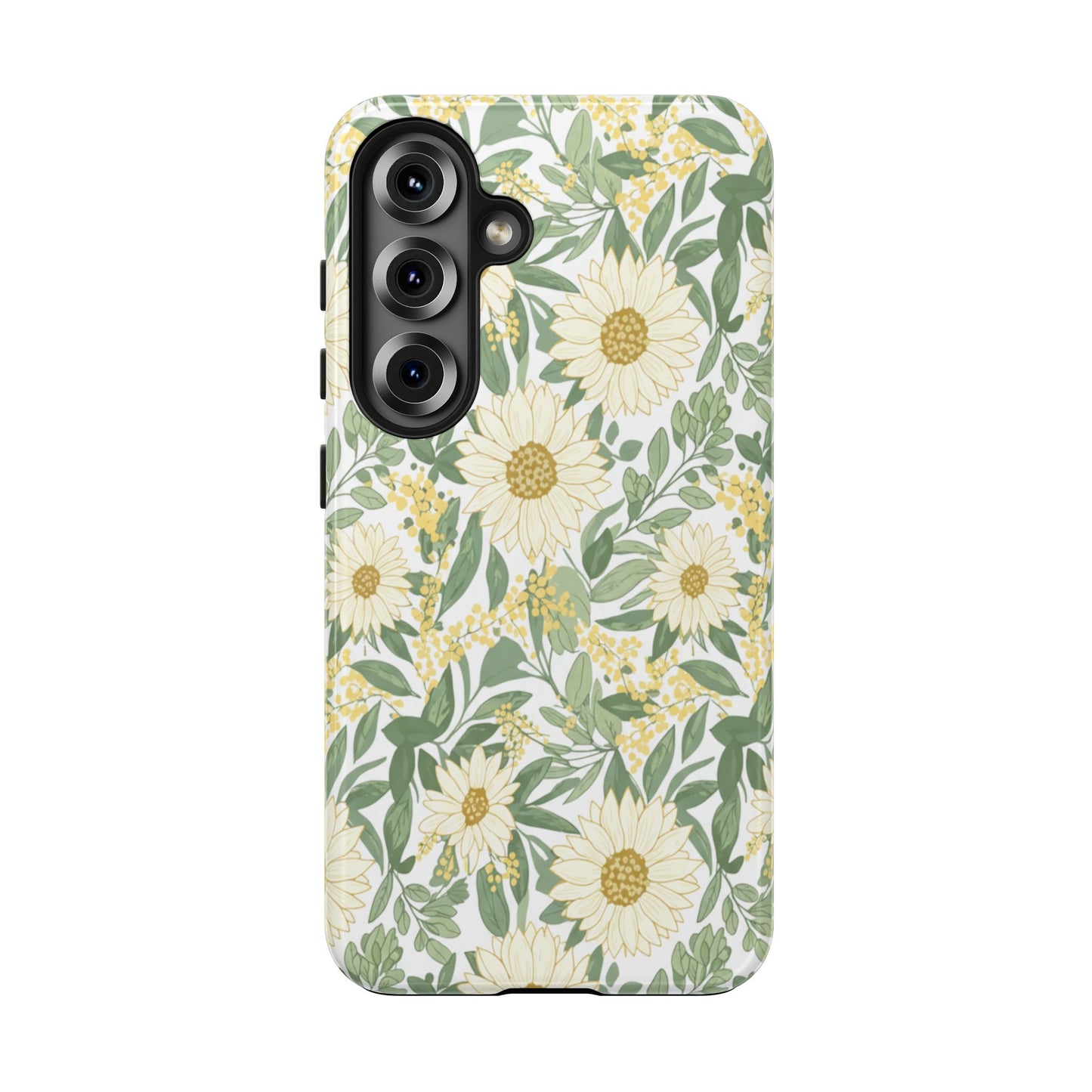 Daisy Meadow Tough Phone Case — Floral Protective Phone Cover