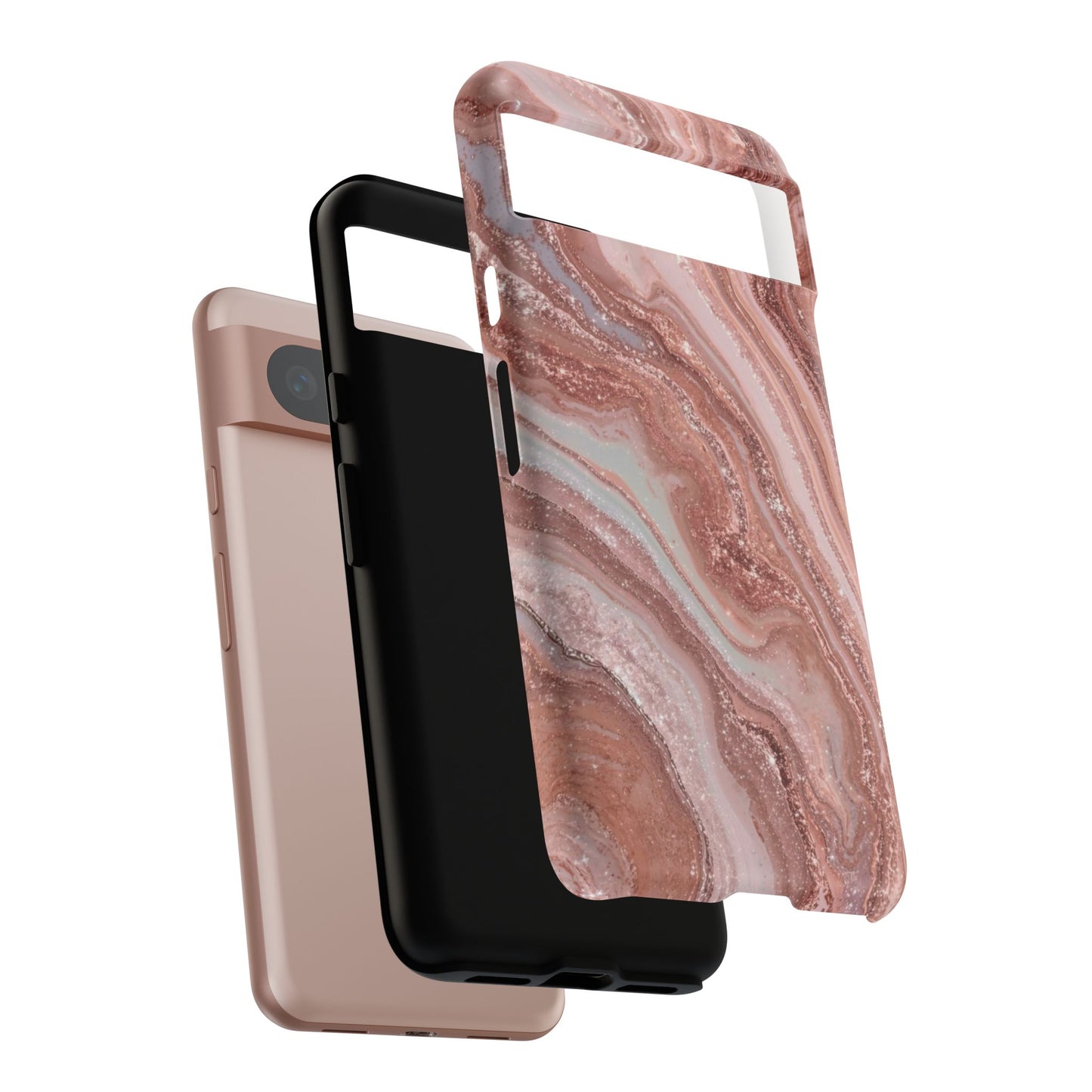 Rose Gold Marble Tough Phone Case