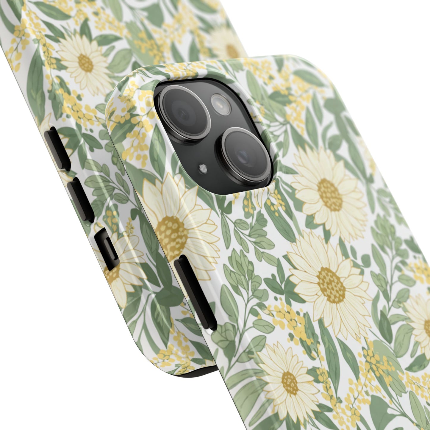 Daisy Meadow Tough Phone Case — Floral Protective Phone Cover