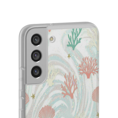 Pastel Seashell Phone Case — Coral Reef Wave iPhone Cover