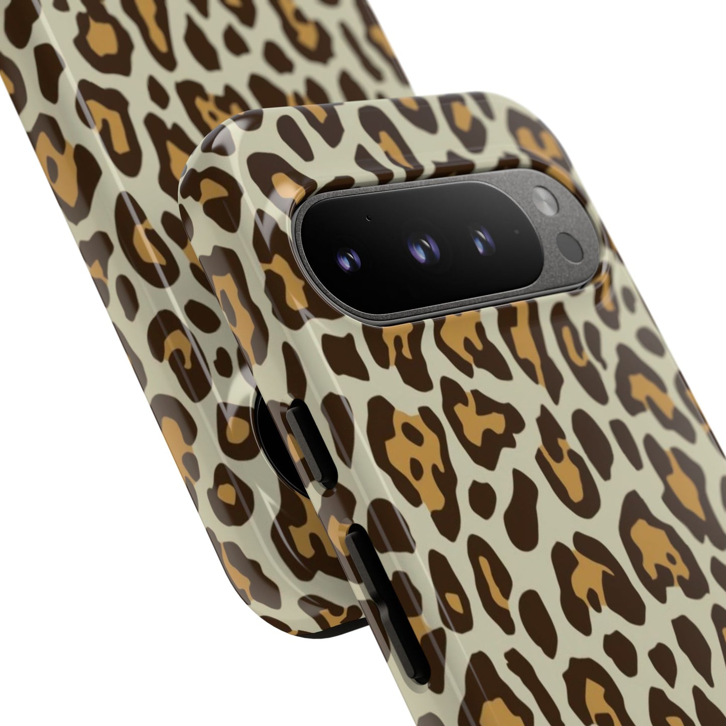 Leopard Print Tough Phone Case — Durable Protective Animal Print Case