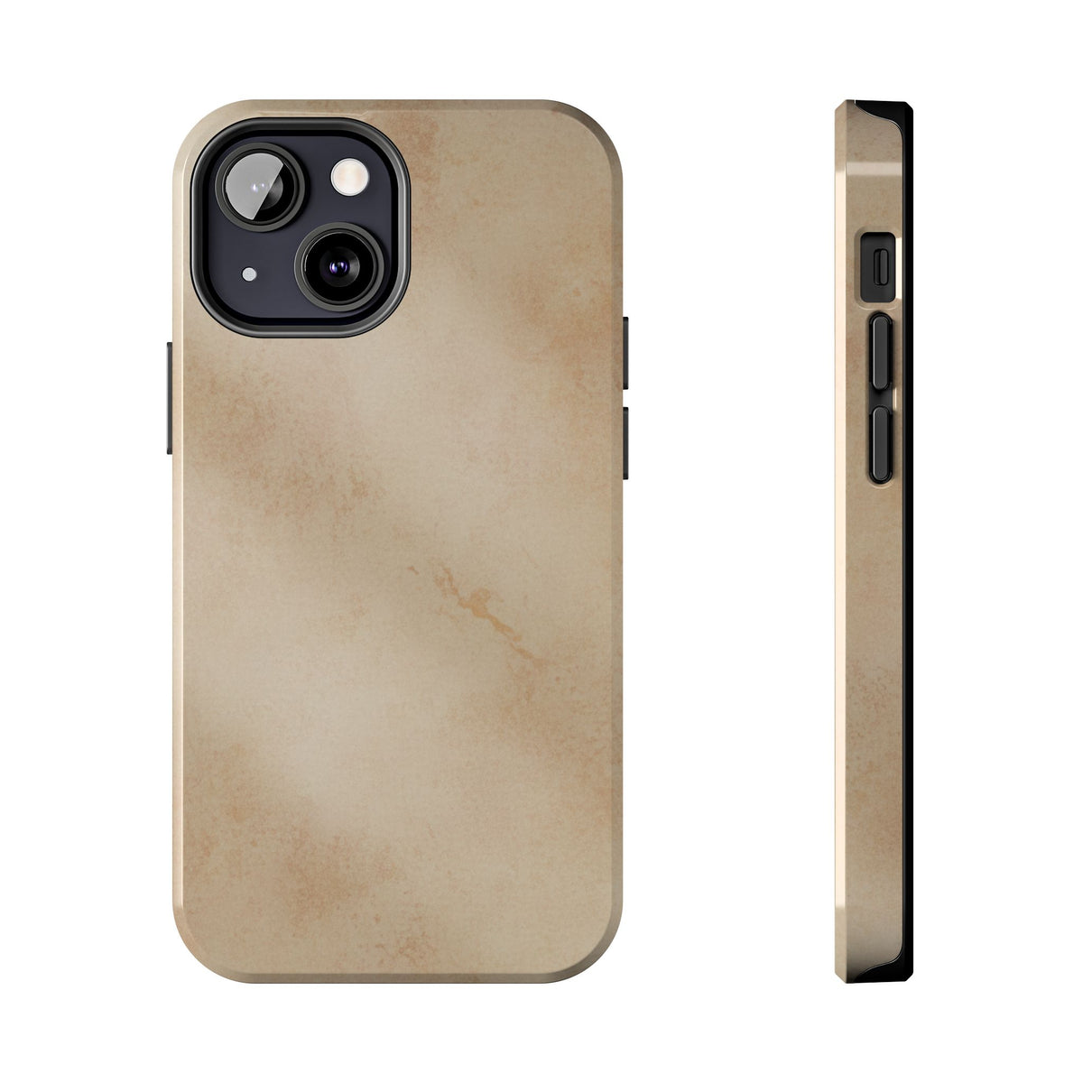 Tough Phone Case — Vintage Beige Marble Protective Phone Cover