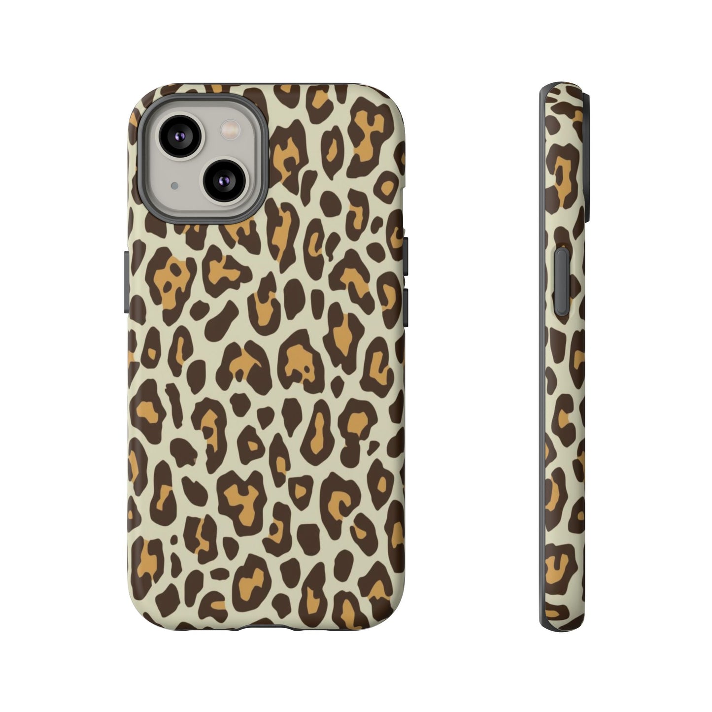 Leopard Print Tough Phone Case — Durable Protective Animal Print Case