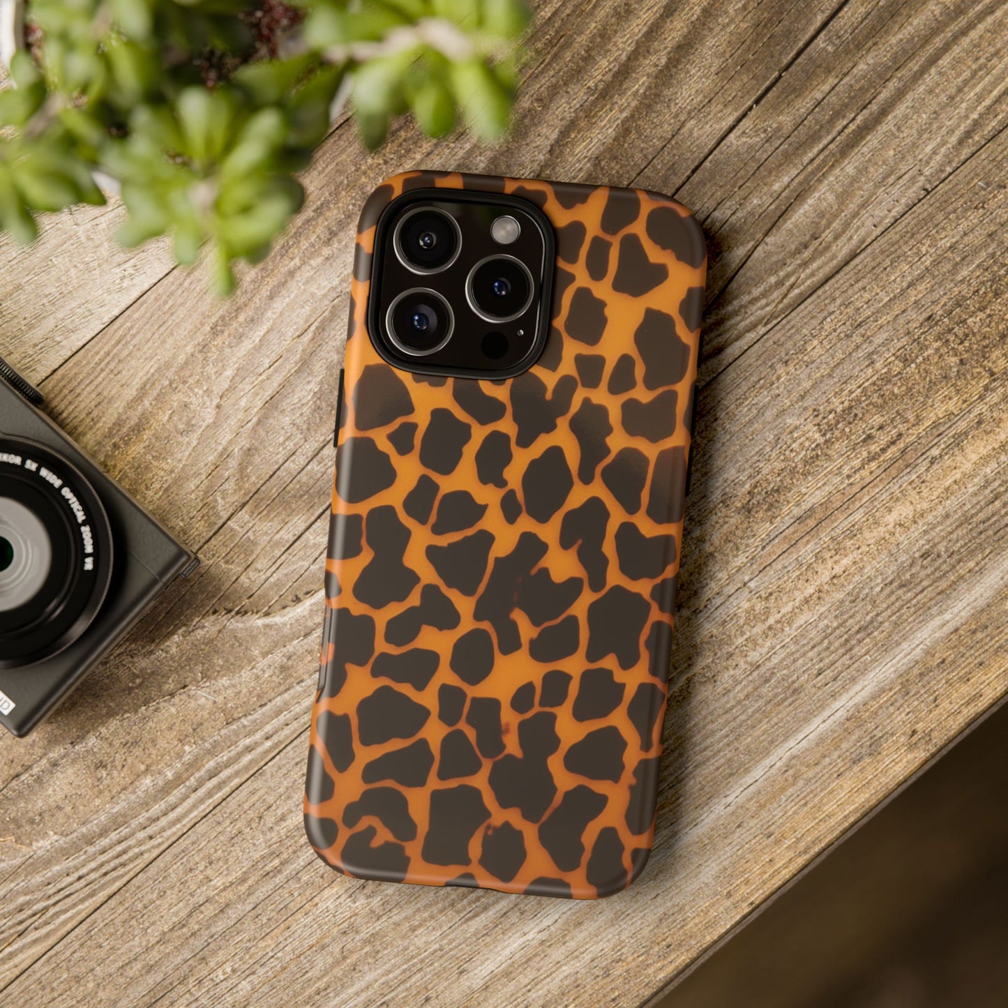 Leopard Print Tough Phone Case — Slim Protective iPhone Cover